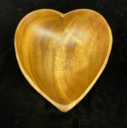 Serrv Heart Shaped Decorative Wooden Bowl