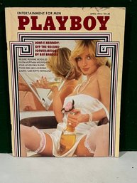 1975 April Playboy Magazine - Cover: Cyndi Wood. Playmate: Victoria Cunningham