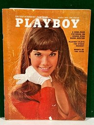 1970 March Playboy Magazine - Barbie Benton