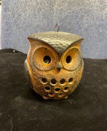 Two Sided Ceramic Hanging Owl