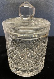 Crystal Candy Dish Canister Style With Lid