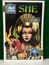 Comic Book - SHE 'FAST FICTION', Eclipse Classics, H. Rider-Haggard