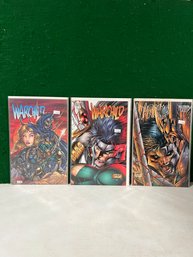 Lot Of 3 Comic Books - Warchild - Jan 1, Jan 2, Maximum Press 4
