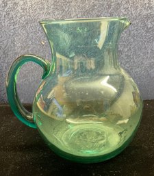 Waterford Marquis Green Glass Pitcher