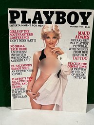 1981 October Playboy Magazine - Cover: Cathy St. George  PMoM: Kelly Ann Tough