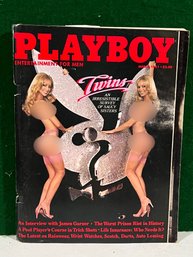 1981 March Playboy Magazine - Cover: The Barnstable Twins  PMoM: Kymberly Herrin