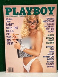 1990 October Playboy Magazine - Cover: Melissa Evridge Playmate: Brittany York