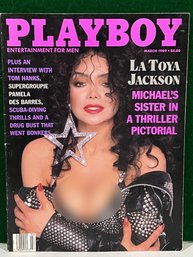 1989 March Playboy Magazine - Latoya Jackson