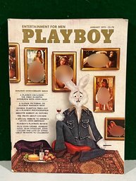 1975 January Playboy Magazine - LYNNDA KIMBAL Centerfold, BRIDGETTE BARDOT