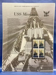 NEW American Commemorative Panels Stamps - USS Missouri  41019