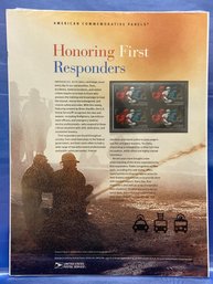 NEW American Commemorative Panels Stamps - Honoring First Responders  P41718