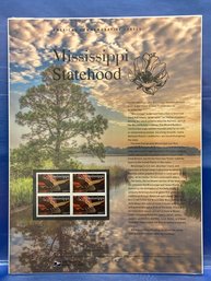 NEW American Commemorative Panels Stamps - Mississippi Statehood  P40617