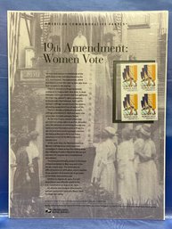 NEW American Commemorative Panels Stamps - 19th Amendment: Women Vote  P41220