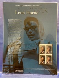 NEW American Commemorative Panels Stamps - Lena Horne. P40218