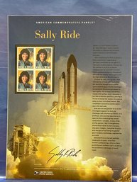 NEW American Commemorative Panels Stamps - Sally Ride. P40818