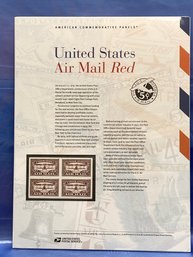 NEW American Commemorative Panels Stamps - United States Air Mail Red  P41518