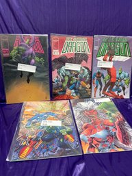 Image -lot Of 5 -  Issues #14, 18, 19, 24, 36 - The Savage Dragon - All Are Bagged