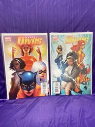 Marvel Comics -  Issues #2, 3 Of 4 - Marvel Divas -  Both Are  Bagged And Boarded