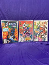 Marvel Comics -lot Of 3 -  Issues #2, 4, 5 - X Nation 2099- All Are Bagged And Boarded