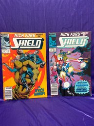 Marvel Comics -lot Of 2 -  Issues #2, 3 - Nick Fury. Agent Of Shield