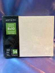 Arteza Canvas Panels  8x10 Economy Cotton - 14 Pac