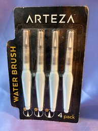 Arteza 4 Pack Water Brush - New Still In Package