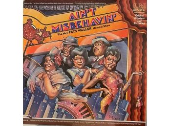 Broadway Cast Recording Aint Misbehavin Fats Waller Gatefold Promo Album Lp Vinyl Record