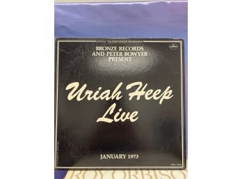 Uriah Heep Live January 1973 SRM-2-7503 Gatefold With Book