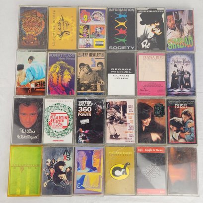 Lot Of 24 Music Cassette Tapes #6