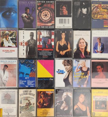 Lot Of  24 Music Cassette Tapes #4