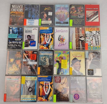 Lot Of  24 Music Cassette Tapes #2 - Several New & Sealed