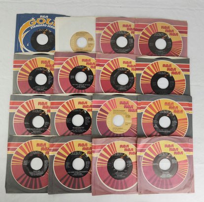 Lot Of Vintage RCA Records Artists 7' Vinyl LP Records