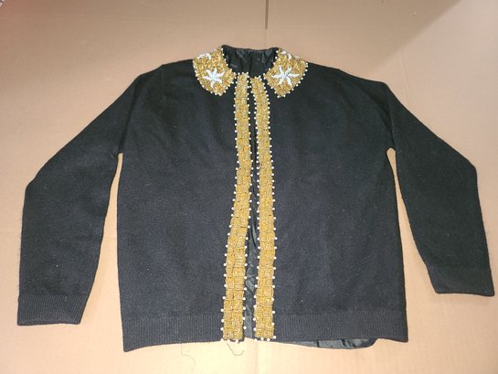 Vintage Embellished Cardigan Sweater #4