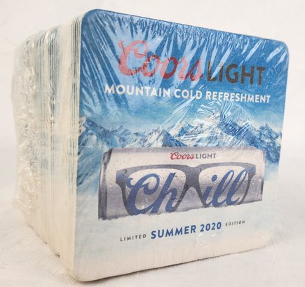 Pack Of Limited Summer 2020 Edition Coors Light Beer Coasters - New