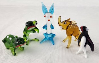 Lot Of Glass Animal Figurines