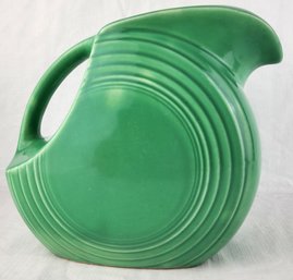 Vintage Fiesta Fiestaware Green 7.5' Disk Pitcher