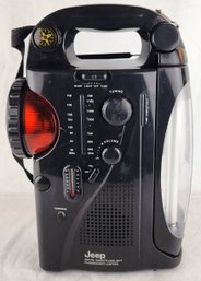 Jeep JXFFL80 AM/FM Radio Flashlight Florescent Lantern