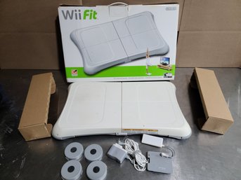 Wii Fit Balance Board In Original Box With Rechargeable Battery Pak