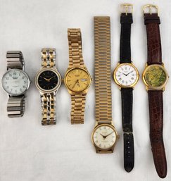 Lot Of 6 Watches (Pulsar, Belforte, Acqua Indiglo, Seiko, Futura)