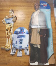 Lot Of Star Wars Promotional Store Display Cardboard Cutouts / Standees