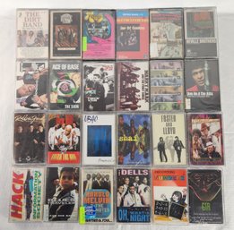 Lot Of 24 Various Musical Artists Cassette Tapes