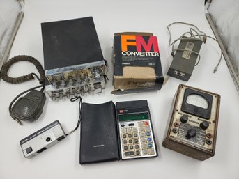 Electronics Lot (Cobra CB Radios, Vintage Calculator, Converters & More)