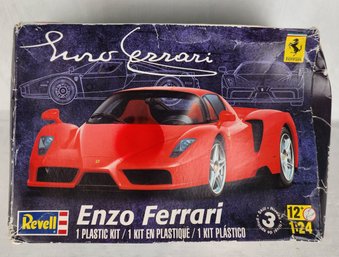 Vintage Revell Enzo Ferrari Plastic Kit - New Open Box