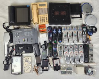 Lot Of Electronics (remote Controls, Phones, Cd Players & More)