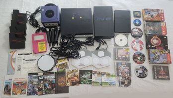 Lot Of Video Game Consoles, Games, Accessories & More - Nintendo Gamecube, Playstation 2 3 PS2 PS3