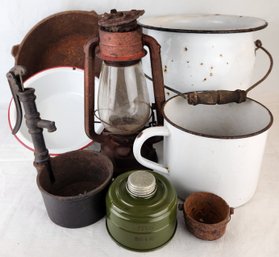 Vintage Metal Pots, Housewares & More