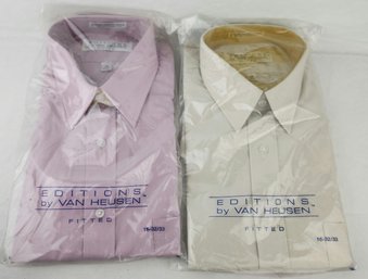 Pair Of Editions By Van Heusen Fitted Dress Shirts Size 16-32/33 - Never Opened