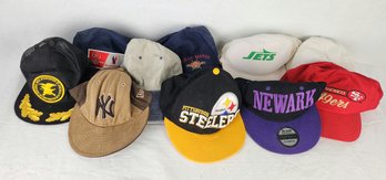 Vintage Lot Of Hats/caps - NRA, NFL, Yankees, Oscar Mayer & More