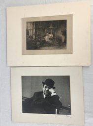 Photograph And Monochromatic Artwork - Both Signed