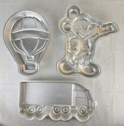 Wilton Enterprise (Mickey Mouse, Hot Air Balloon, Truck) Cake Molds